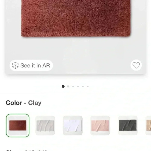 NWT CASALUNA DARK CLAY ULTRA SOFT BATH RUG - Picture 3 of 4